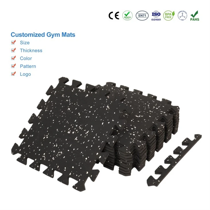 Interlocking Rubber Gym Flooring high quality